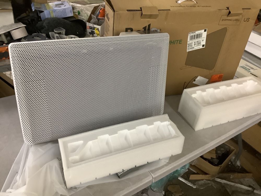 1500 W 16.54 in Electric Ceramic Convection Space Heater in White with Tip-Over Protection, APP Remote Control - Image 2 - Lot 151JF