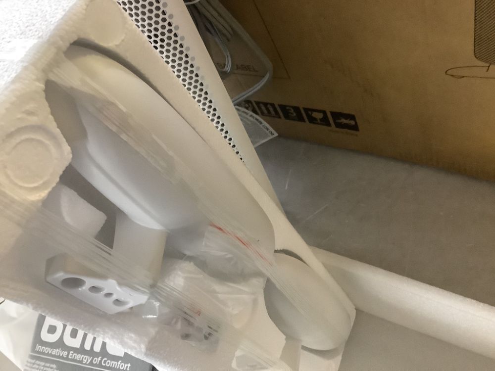 1500 W 16.54 in Electric Ceramic Convection Space Heater in White with Tip-Over Protection, APP Remote Control - Image 6 - Lot 151JF