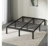 Zinus Classic 14 in. Black Metal Queen Platform Bed Frame - Thumbnail 1