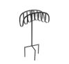 LIBERTY GARDEN 125 ft. Black Steel Decorative Hose Stand Garden Hose Reel - Thumbnail 1