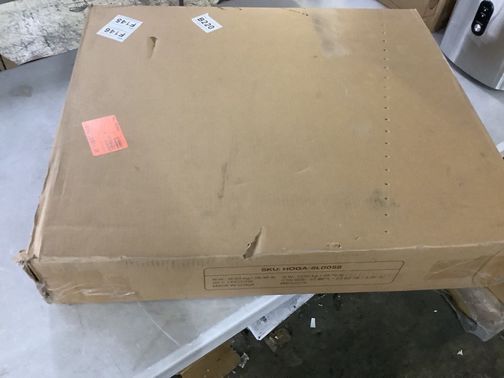 BYBLIGHT Kerlin 19.7 in. Black Round Wood End Table with Octagonal Base - Image 3 - Lot 160JF