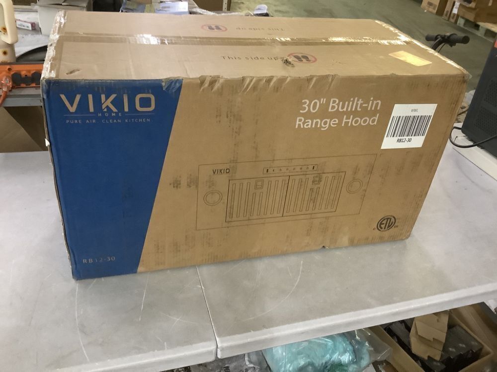 VIKIO 28 in. 900 CFM Convertible Ducted to Ductless Insert Range Hood in Stainless Steel with LED, Gesture and Touch Control - Image 2 - Lot 163JF