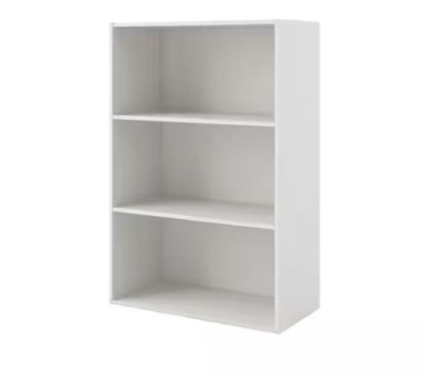 Furniture of America Quincy 35.27 in. Tall Stackable White Engineered Wood 3-Shelf Modern Modular Bookcase - Lot 165JF