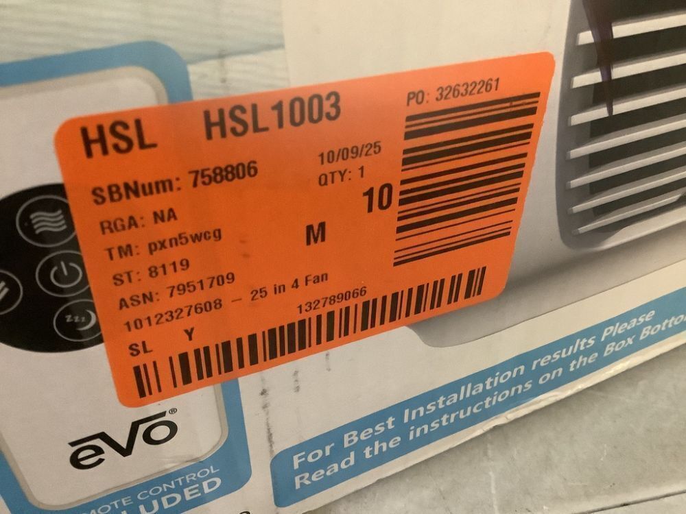 Evo 25 in 4 Fan Speeds Window Fan in White with Adjustable Side Panels - Image 7 - Lot 167JF