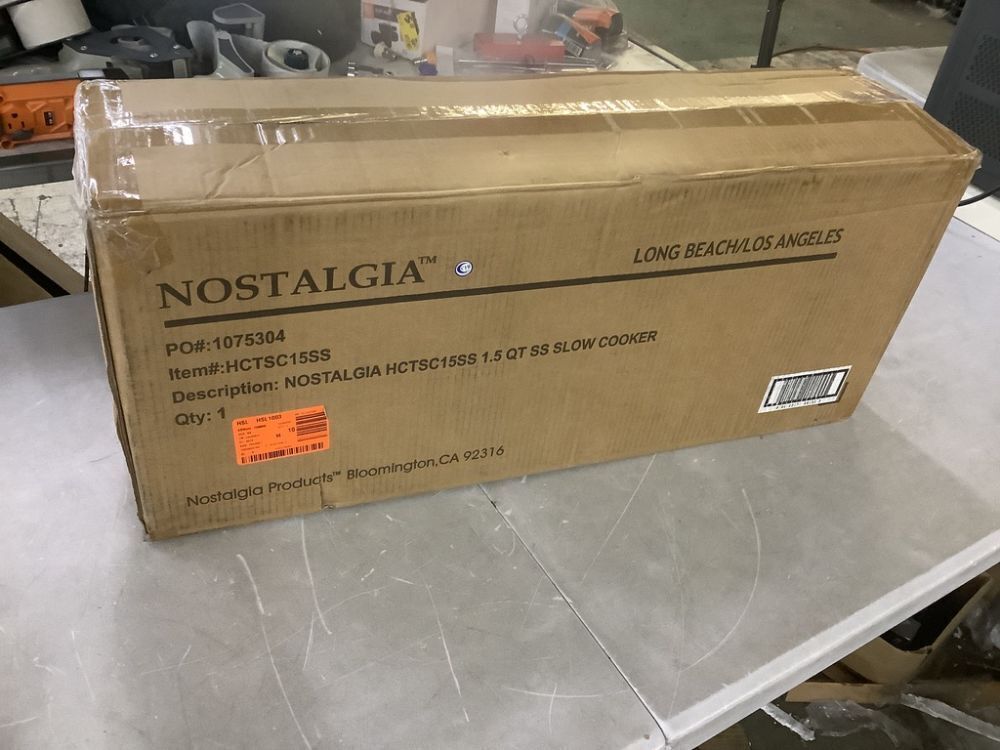 Nostalgia 3-Station 1.5 qt. Stainless Steel Slow Cooker Buffet - Image 2 - Lot 168JF