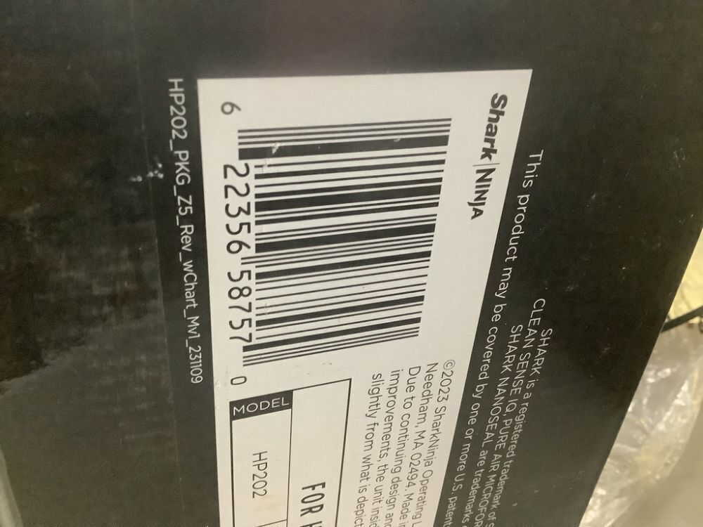 Shark True Console 1000 sq. ft. HEPA Filter Air Purifier and Cleaner in Blacks with True NanoSeal, Cleansense IQ and Odor Lock - Image 6 - Lot 169JF