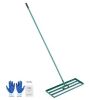 Lawn Leveling Rake 36 in. x 10 in. with 78 in. Steel Extended Handle - Thumbnail 1
