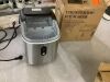 9 in. 26.5lb./24H Bullet Ice Countertop Portable Ice Maker in Silver 9 Cubes/6Mins Auto-Cleaning, with Basket and Scoop - Thumbnail 1