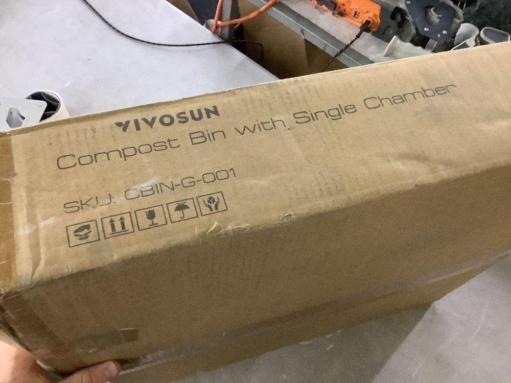 VIVOSUN 18.5 Gal. Heavy-Duty Tumbling Composter with Sliding Door - Image 7 - Lot 255JF