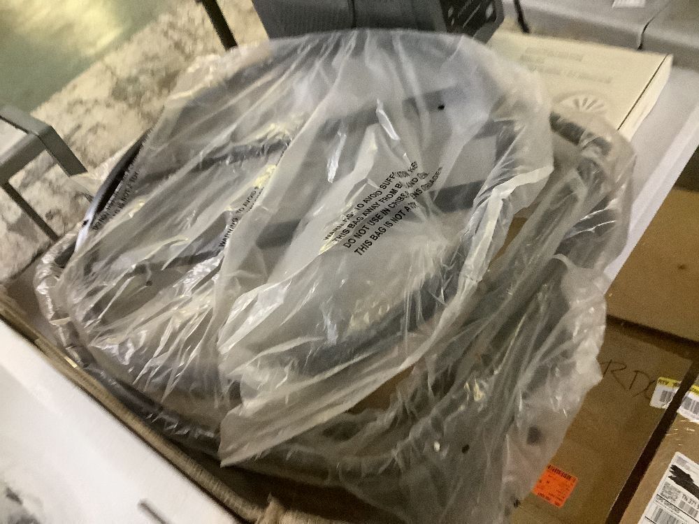 BYBLIGHT Kerlin 19.68 in. Gray Round Wood End Side Table - Image 4 - Lot 257JF