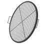 X-Marks Fire Pit Grill Grate with Handle and Support X Wire - Thumbnail 1