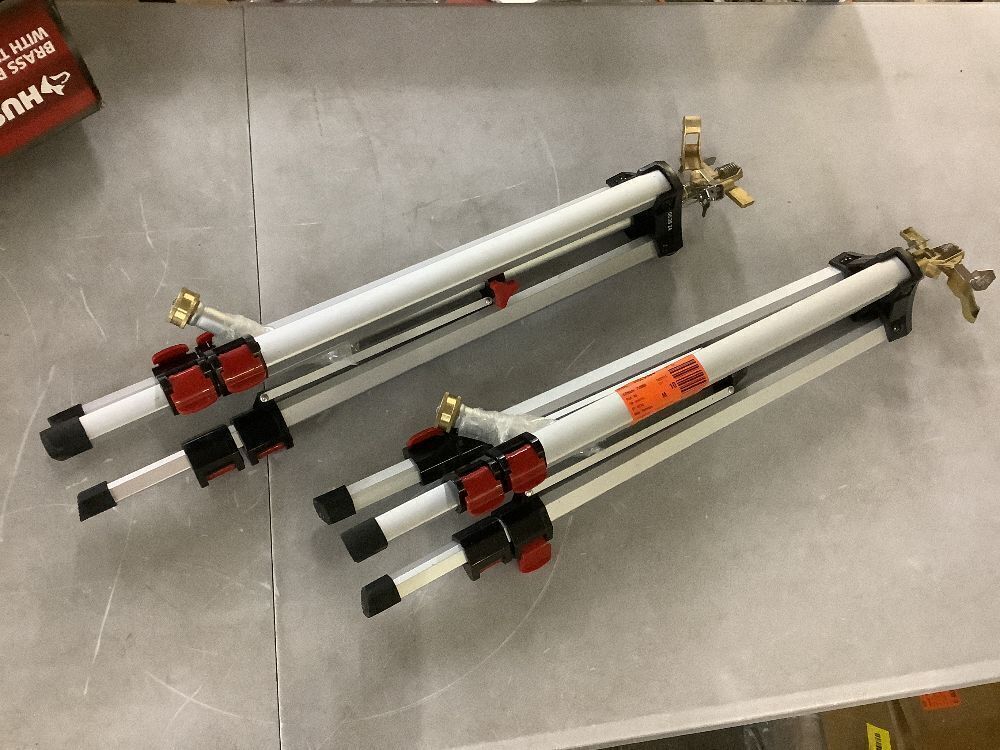 Lot of (2) Husky Metal Pulsating Sprinkler with Tripod - Image 1 - Lot 262JF