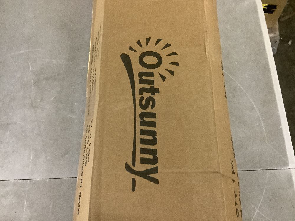 Outsunny 9.8 ft. x 3.9 ft. Coffee Non-Screw Freestanding Patio Sun Shade Shelter with Support Pole - Image 4 - Lot 263JF