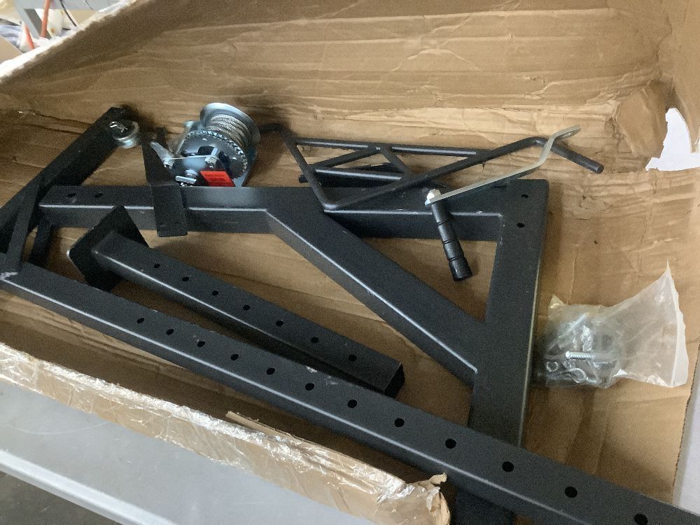 Hitch Mounted Deer Hoist, 600 lbs Capacity, 102" Adjustable Height - Image 2 - Lot 361