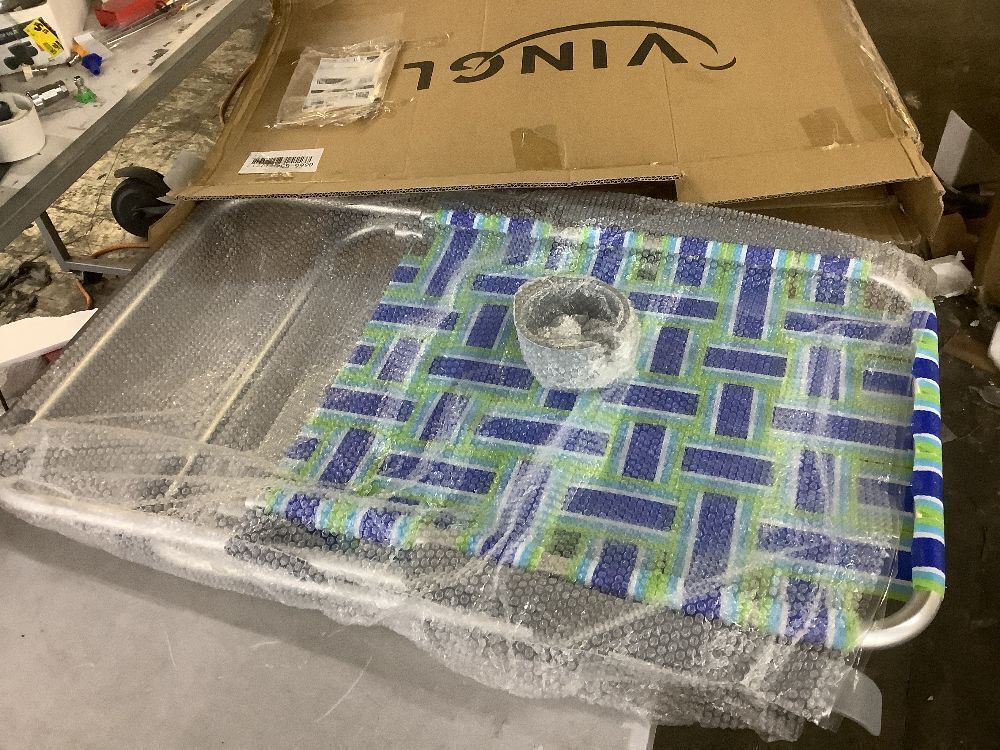 VINGLI Folding Webbed Lawn Chair - Image 2 - Lot 365