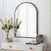 Arched Aluminum Alloy Framed Decorative Wall Mirror - Thumbnail 1