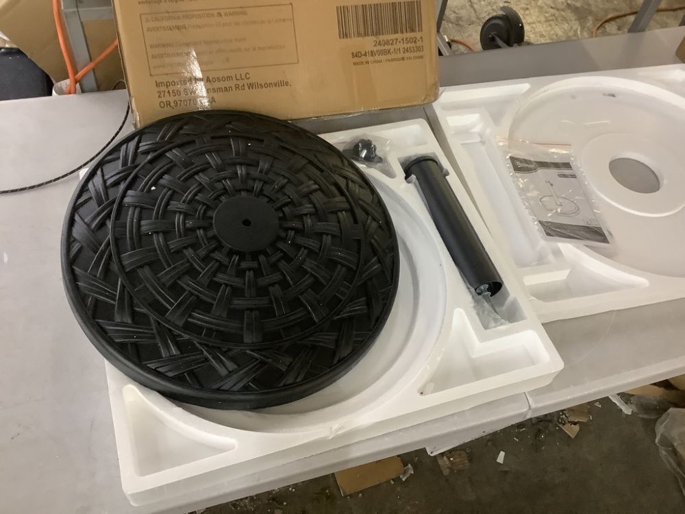 Outsunny 26 lbs Concrete Heavy Duty Umbrella Stand, 19 in. for 1.5 in./1.9 in. Umbrella Poles - Image 2 - Lot 758JF