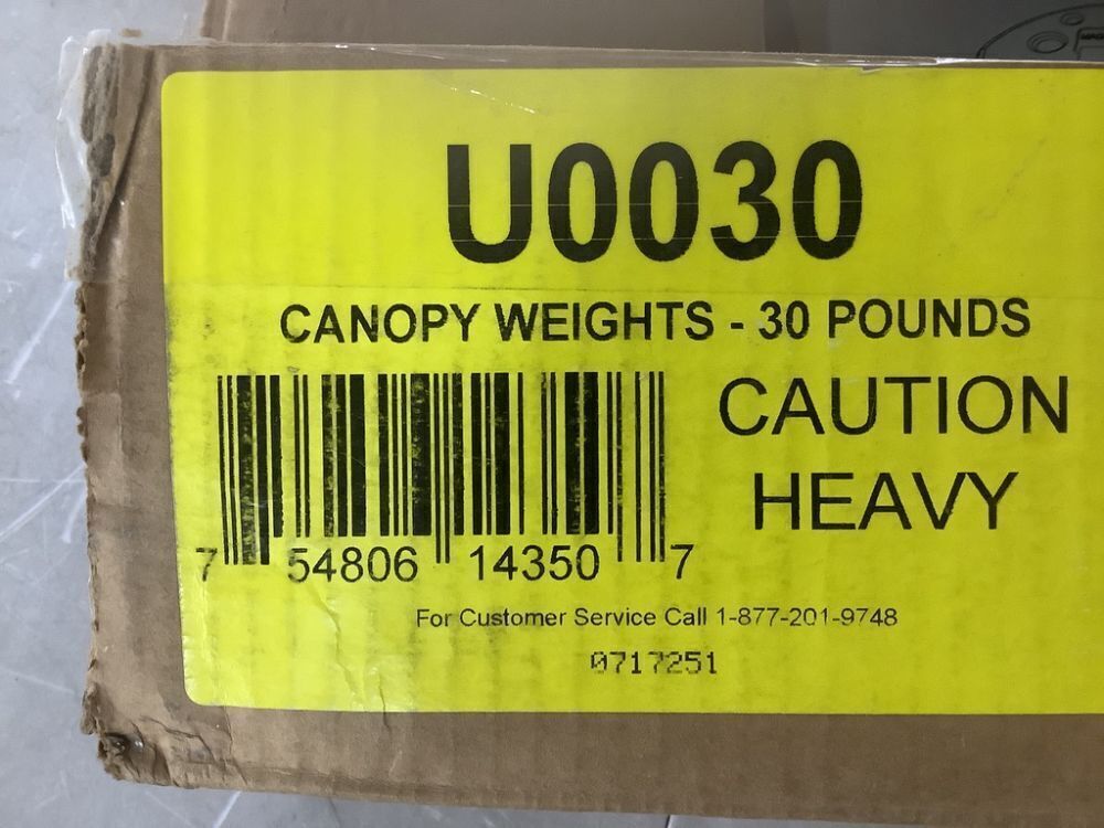 USW 30 lbs. Black US Weight Canopy Weight Plates (Set of 4) - Image 6 - Lot 769JF