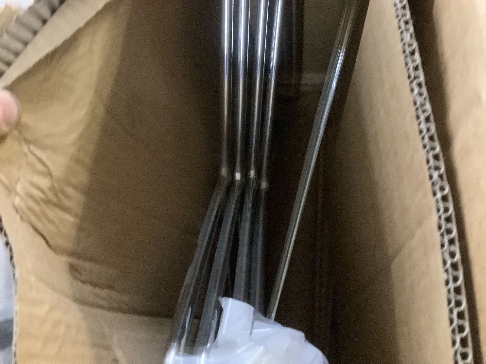 VINGLI Stackable Office Chairs with Metal Sled Base, Padded Seat & Back, 4 Pack - Image 3 - Lot 469