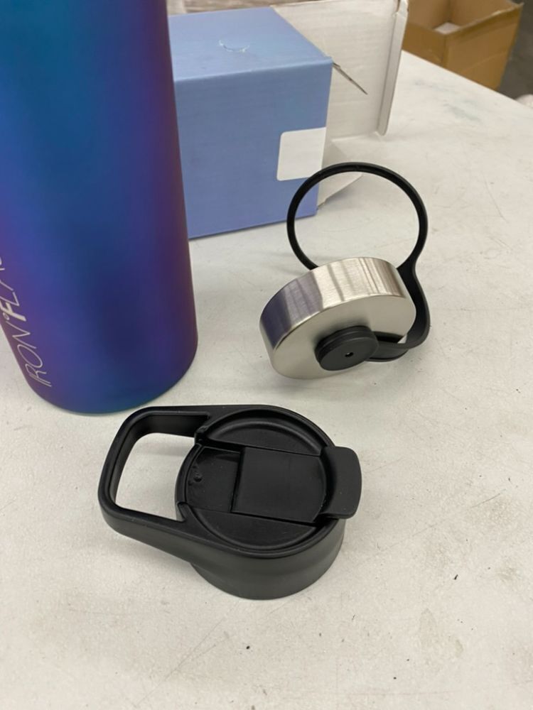 IRON FLASK 40oz Wide Mouth Sports Water Bottle with 3 Lids - Image 3 - Lot 512