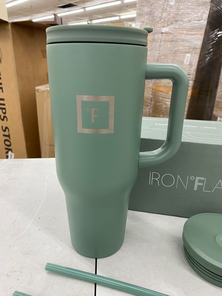 IRON FLASK Copilot Tumbler 40 oz with 2 Lids - Image 2 - Lot 514