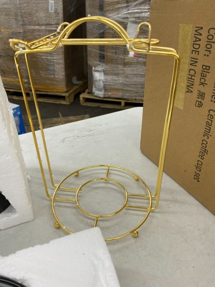 Ceramic Coffee Cup & Saucer Set with Holder - Image 4 - Lot 515