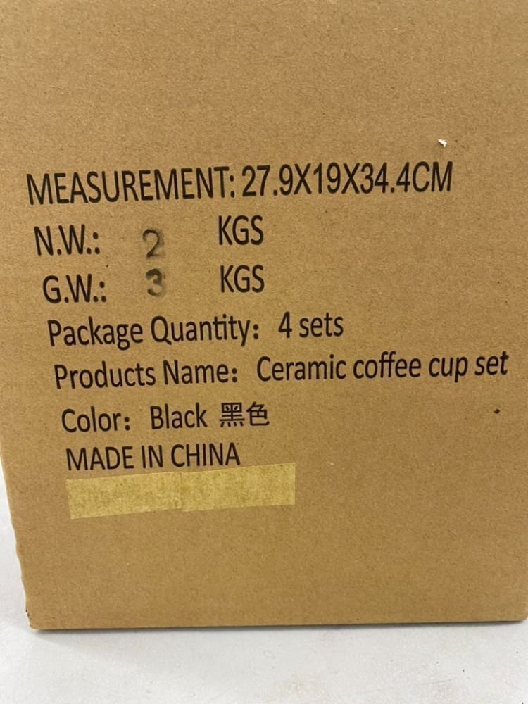 Ceramic Coffee Cup & Saucer Set with Holder - Image 5 - Lot 515