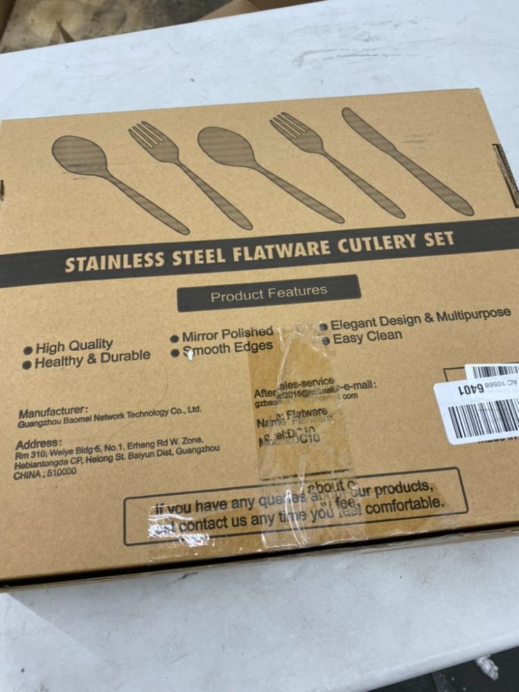 Black Stainless Steel Flatware Cutlery Set, 60pc - Image 4 - Lot 525