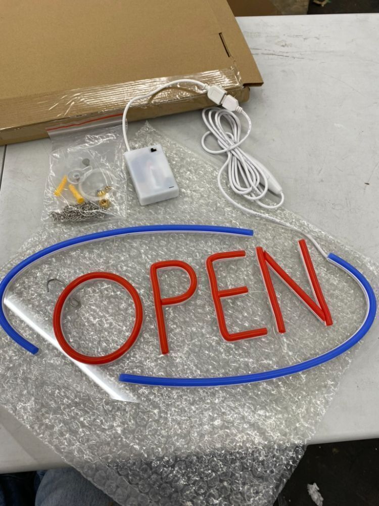 LED Neon "OPEN" Sign - Image 1 - Lot 526