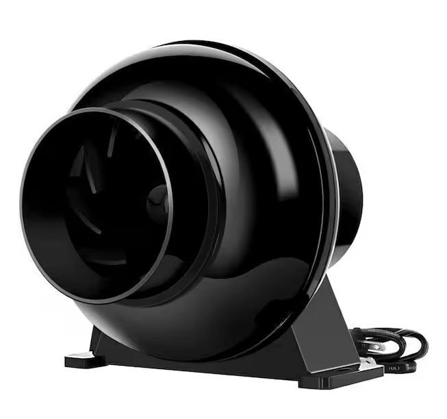 4 in. 195 CFM Duct Inline Ventilation Fan Air Circulation Vent HVAC Exhaust Blower - Image 1 - Lot 551JF