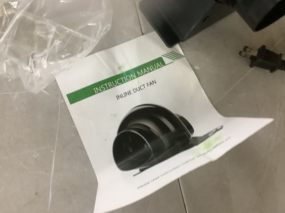 4 in. 195 CFM Duct Inline Ventilation Fan Air Circulation Vent HVAC Exhaust Blower - Image 3 - Lot 551JF