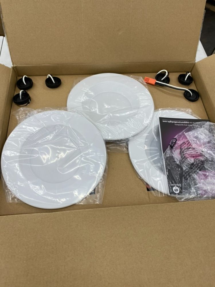 6" Smart Wifi RGBCW LED Recessed Lights, 6 pack - Image 1 - Lot 713