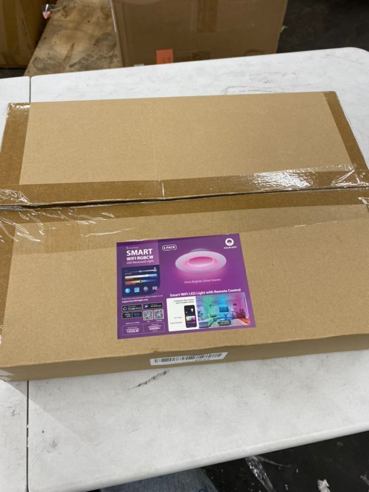 6" Smart Wifi RGBCW LED Recessed Lights, 6 pack - Image 4 - Lot 713