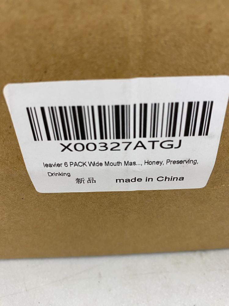 Wide Mouth Mason Jars, 6 Pack - Image 3 - Lot 715