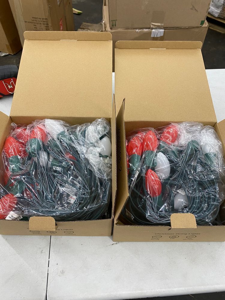 Lot of (2) Brightown Christmas String Lights with Stakes, 30' - Image 1 - Lot 717