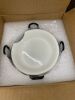 Lot of MalaCasa Porcelain Soup Bowls 4pc, MalaCasa Porcelain Salad Bowls, 8 pc & Ceramic Spoon Rest, 4 pc - Thumbnail 4