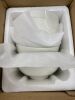 Lot of MalaCasa Porcelain Soup Bowls 4pc, MalaCasa Porcelain Salad Bowls, 8 pc & Ceramic Spoon Rest, 4 pc - Thumbnail 5