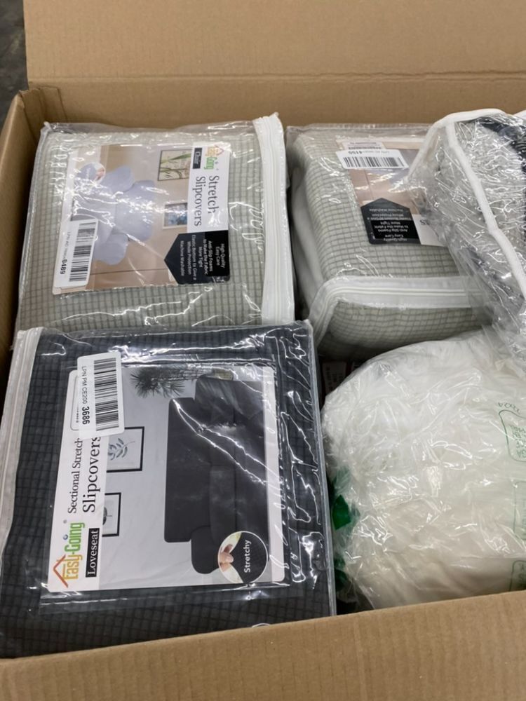 Coffin Box of Pillows, Bedding & Misc Household Linens - Uninspected - Image 2 - Lot 426