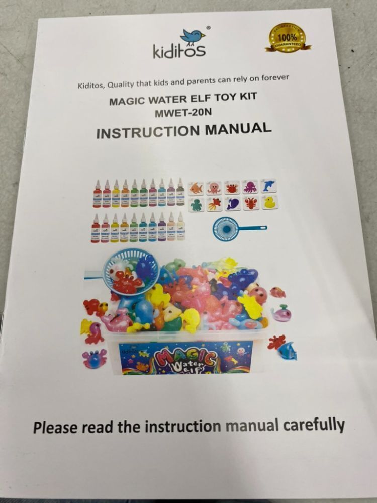 Kiditos Magic Water Elf Toy Kit, Squishies for Kids, 20 Gels & 10 Molds - Image 5 - Lot 429