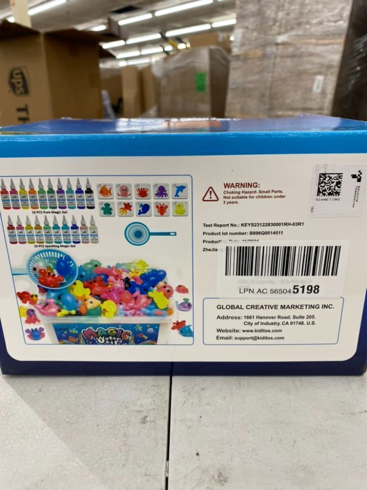 Kiditos Magic Water Elf Toy Kit, Squishies for Kids, 20 Gels & 10 Molds - Image 6 - Lot 429