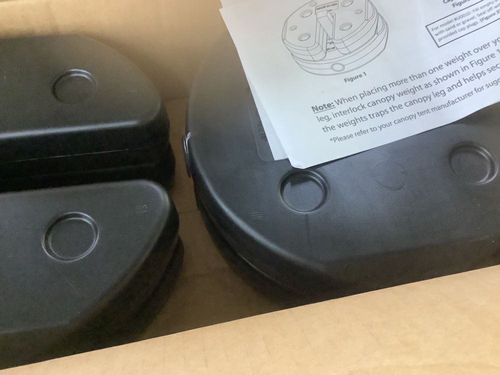 USW 30 lbs. Black US Weight Canopy Weight Plates (Set of 4) - Image 4 - Lot 451JF