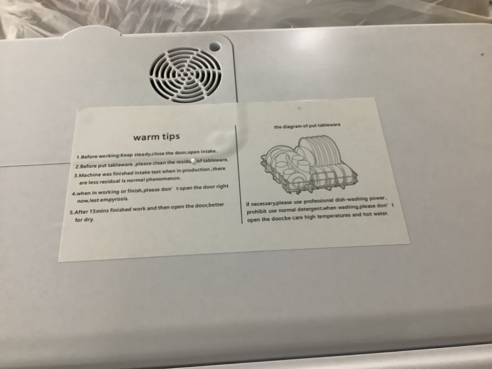 Portable Countertop Dishwasher, 5 Wash Programs - Image 6 - Lot 82