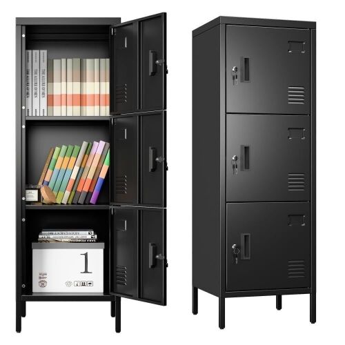 3 Door Metal Storage Locker - Lot 556