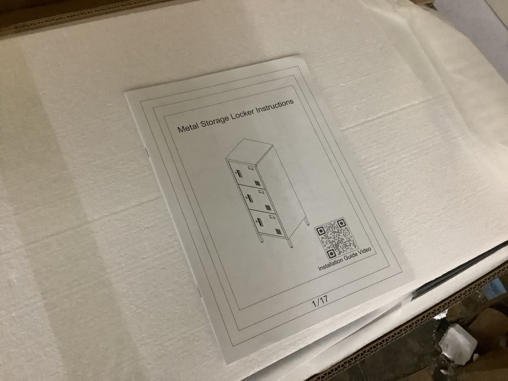 3 Door Metal Storage Locker - Image 3 - Lot 556