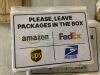 Stick On Package Delivery Signs, 12" x 8", 125ct - Thumbnail 2