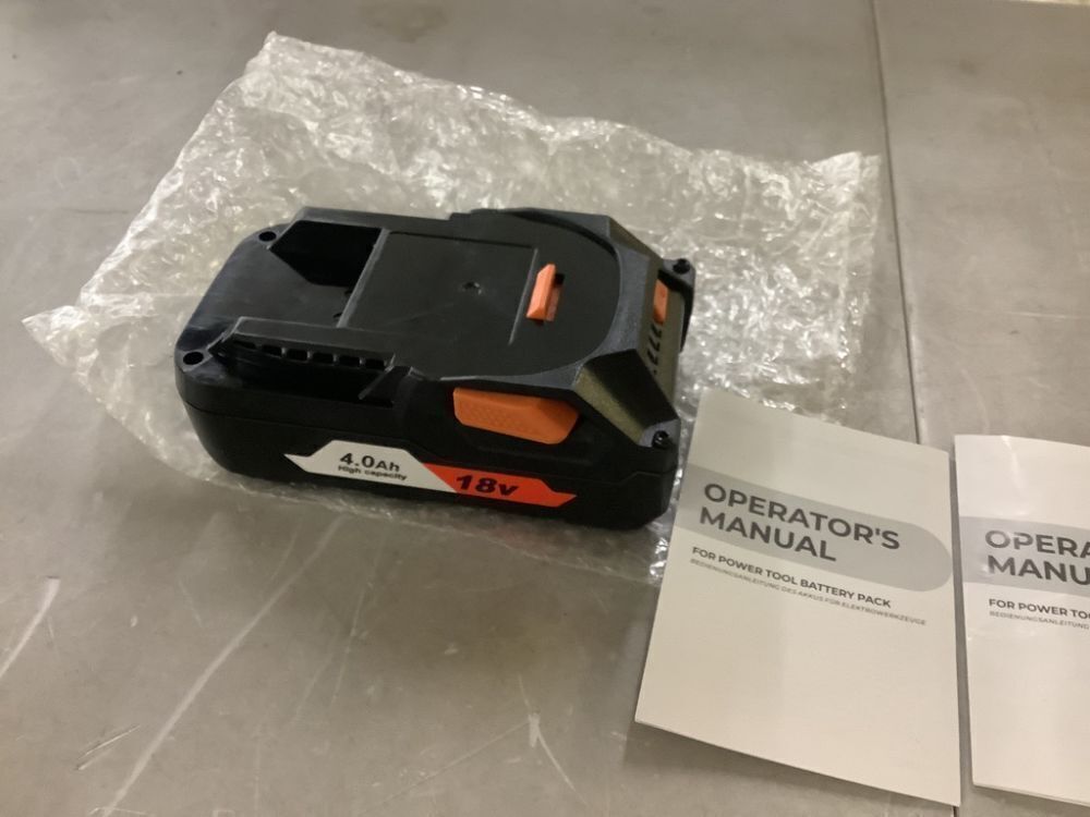 18V 4.0Ah Lithium Tool Batteries, 2 Pack - Image 3 - Lot 652