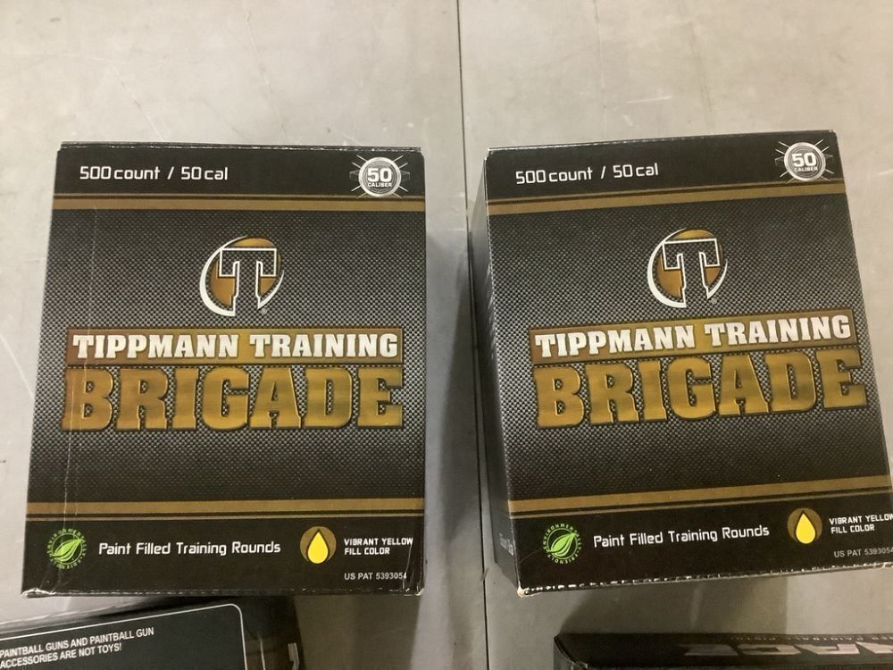 Lot of (2) Tippmann Brigade Menace .50 Caliber Paintball Pistol & (2) 500ct Yellow Paintballs - Image 8 - Lot 654