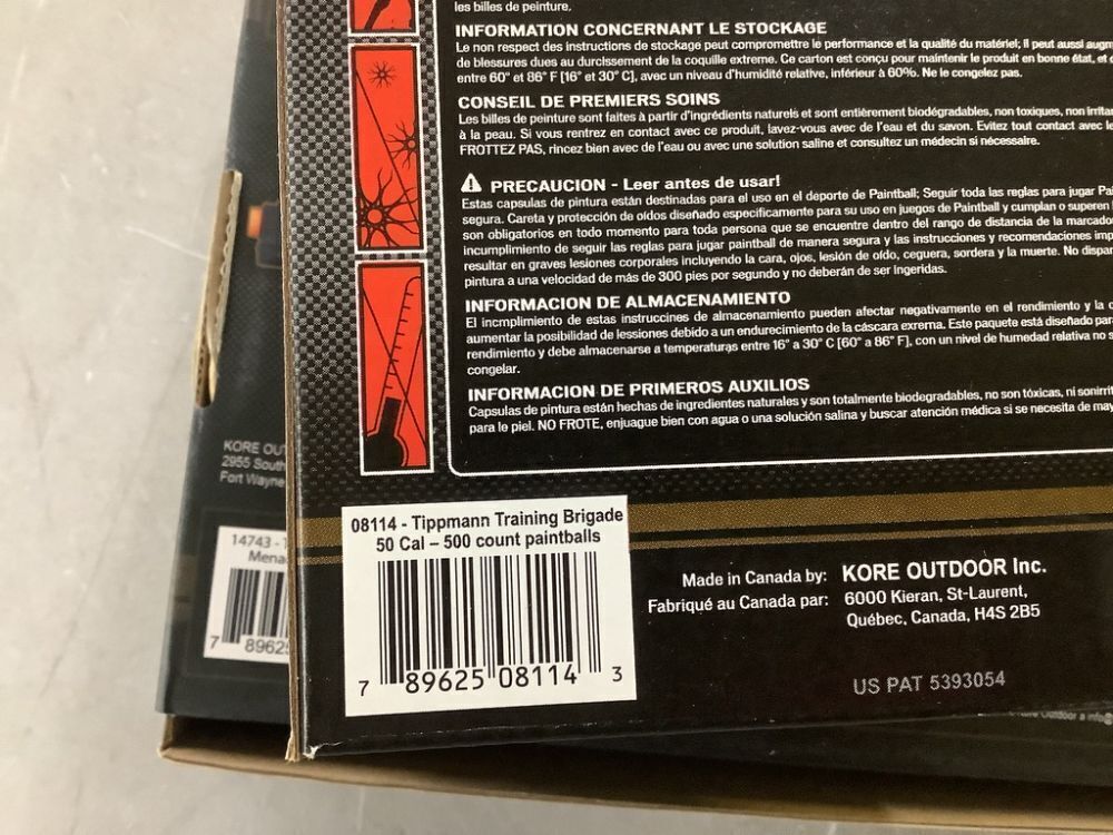 Lot of (2) Tippmann Brigade Menace .50 Caliber Paintball Pistol & (2) 500ct Yellow Paintballs - Image 9 - Lot 654