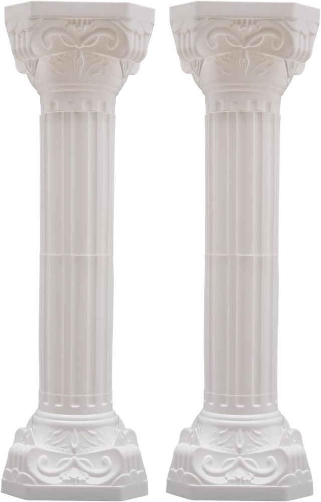Plastic Roman Column Pillars, 2 pc - Image 1 - Lot 729
