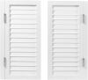 Wooden Half Saloon Doors, 35.4" x 35.4" - Thumbnail 1